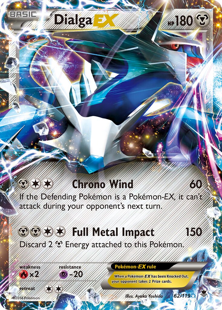 Dialga-EX 062/124 — Phantom Forces (English Pokémon TCG card)