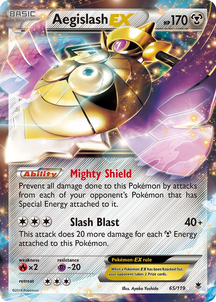 Aegislash-EX 065/124 — Phantom Forces (English Pokémon TCG card)