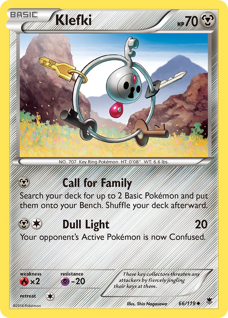 Klefki 066/124 — Phantom Forces (English Pokémon TCG card)