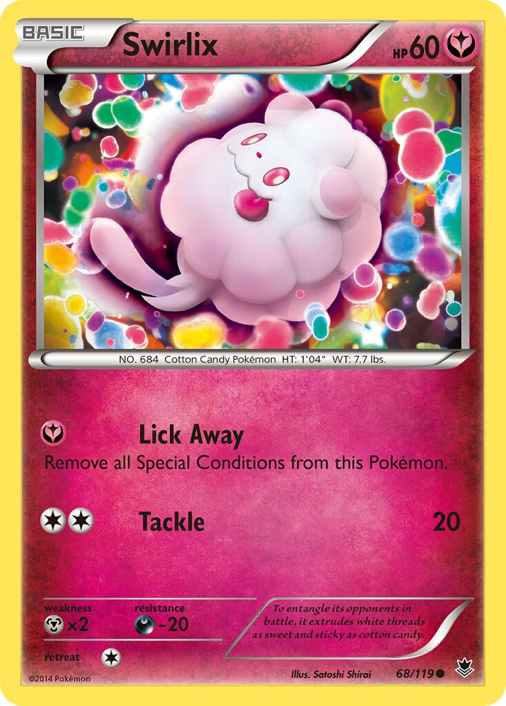Swirlix 068/124 — Phantom Forces (English Pokémon TCG card)