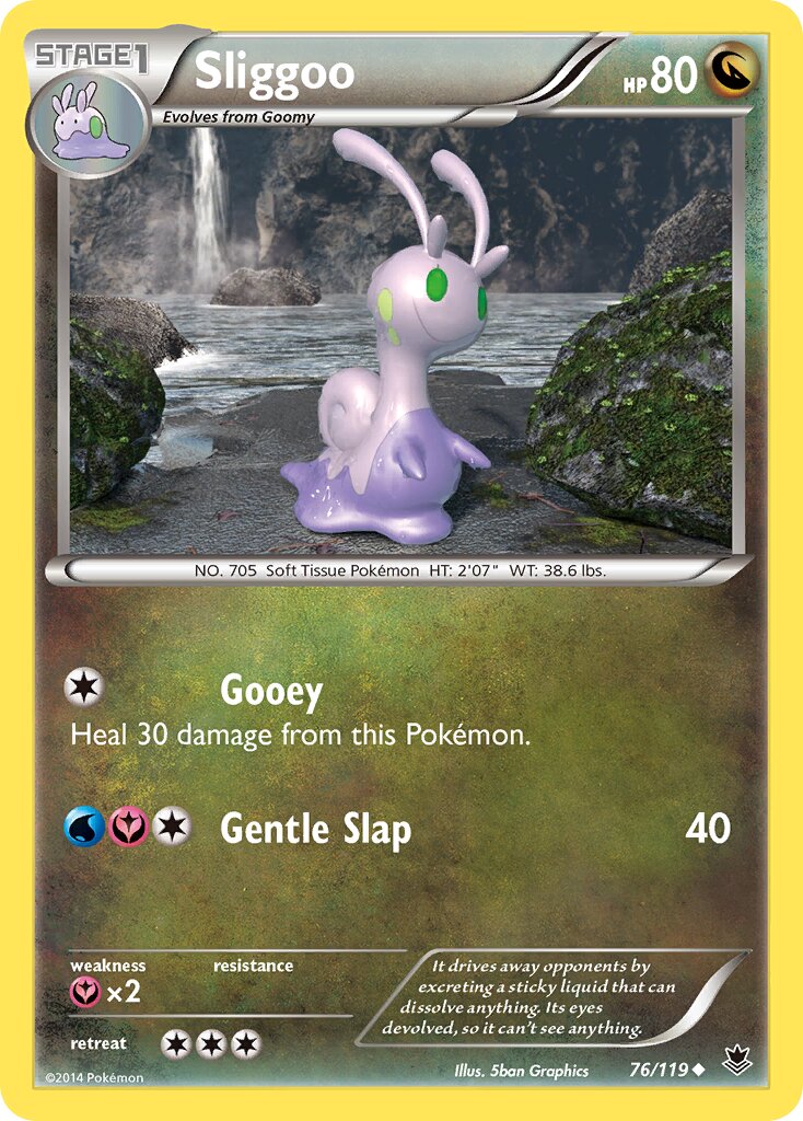 Sliggoo 076/124 — Phantom Forces (English Pokémon TCG card)
