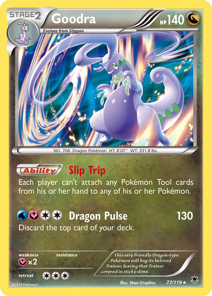 Goodra 077/124 — Phantom Forces (English Pokémon TCG card)