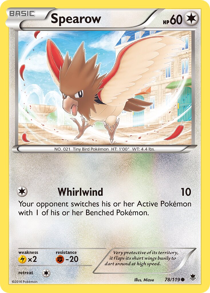 Spearow 078/124 — Phantom Forces (English Pokémon TCG card)