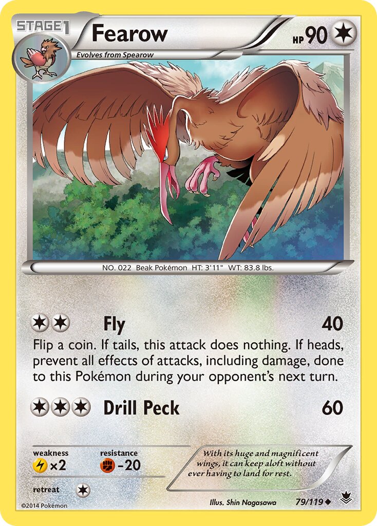 Fearow 079/124 — Phantom Forces (English Pokémon TCG card)