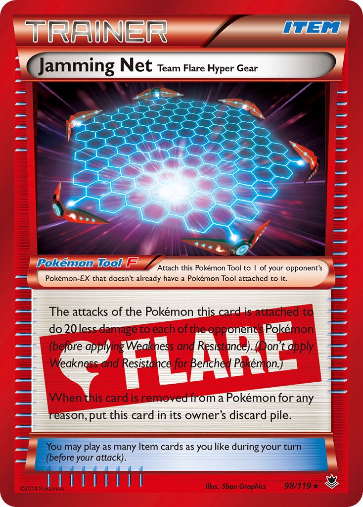 Jamming Net 098/124 — Phantom Forces (English Pokémon TCG card)