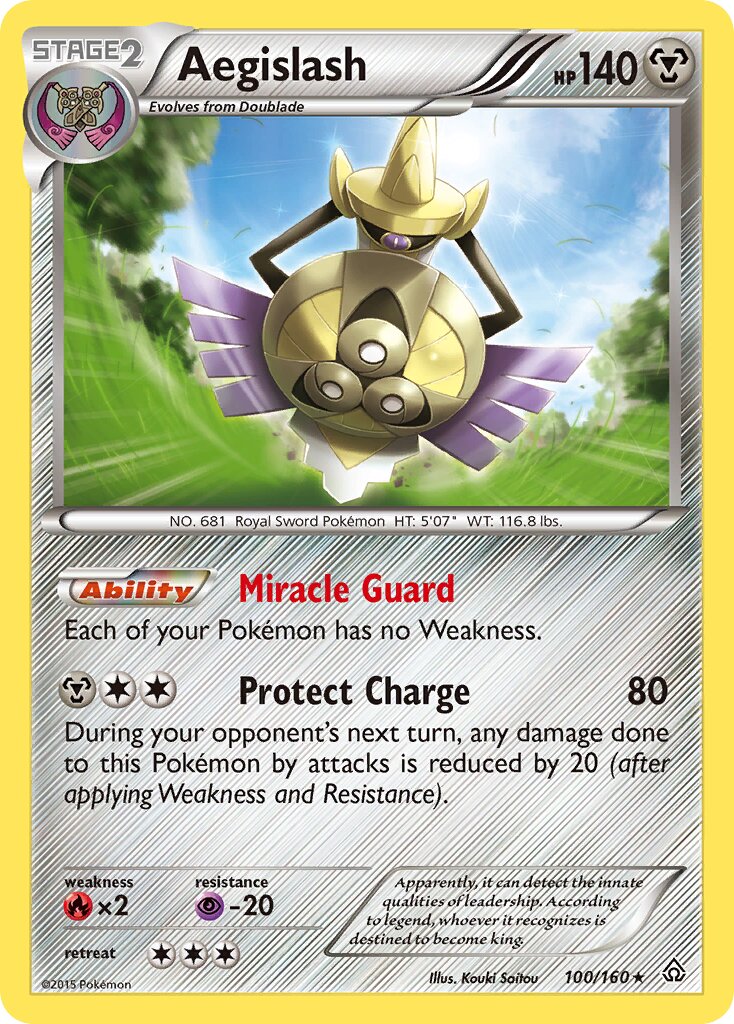 Aegislash 100/164 — Primal Clash (English Pokémon TCG card)