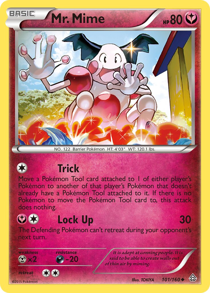 Mr. Mime 101/164 — Primal Clash (English Pokémon TCG card)