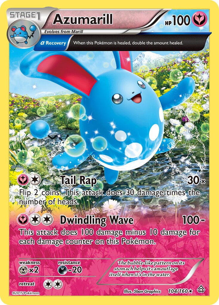 Azumarill 104/164 — Primal Clash (English Pokémon TCG card)