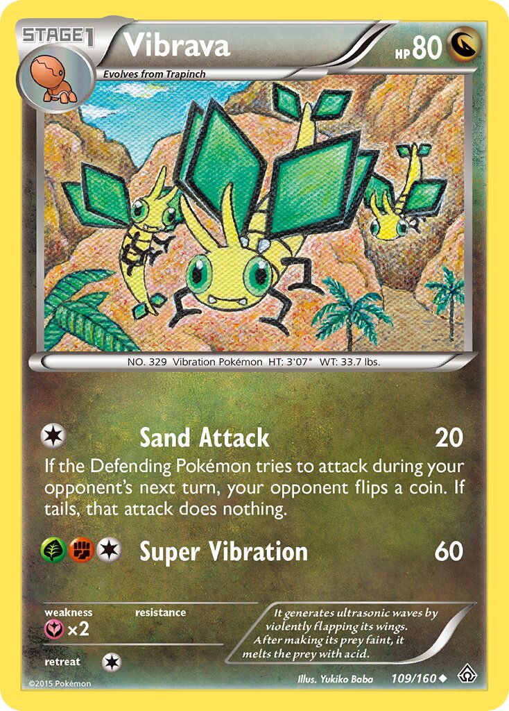 Vibrava 109/164 — Primal Clash (English Pokémon TCG card)