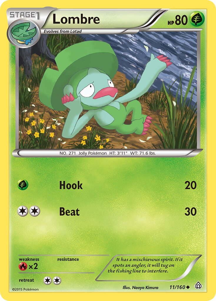 Lombre 011/164 — Primal Clash (English Pokémon TCG card)