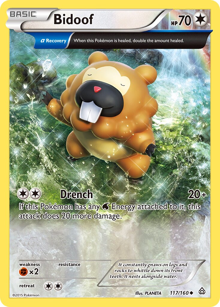 Bidoof 117/164 — Primal Clash (English Pokémon TCG card)