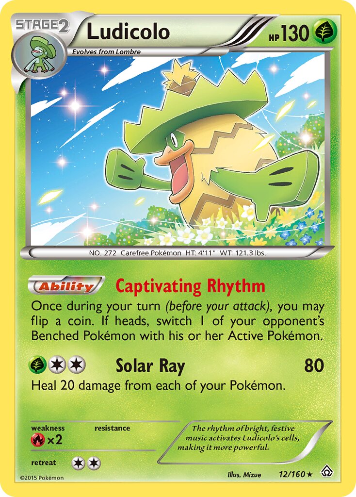 Ludicolo 012/164 — Primal Clash (English Pokémon TCG card)