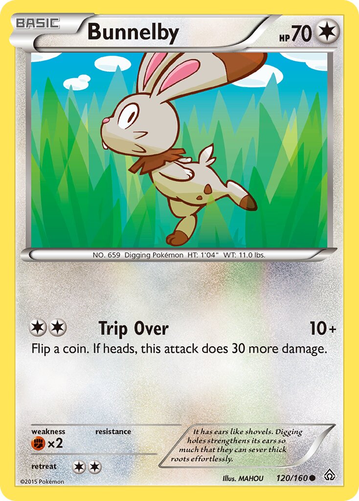 Bunnelby 120/164 — Primal Clash (English Pokémon TCG card)
