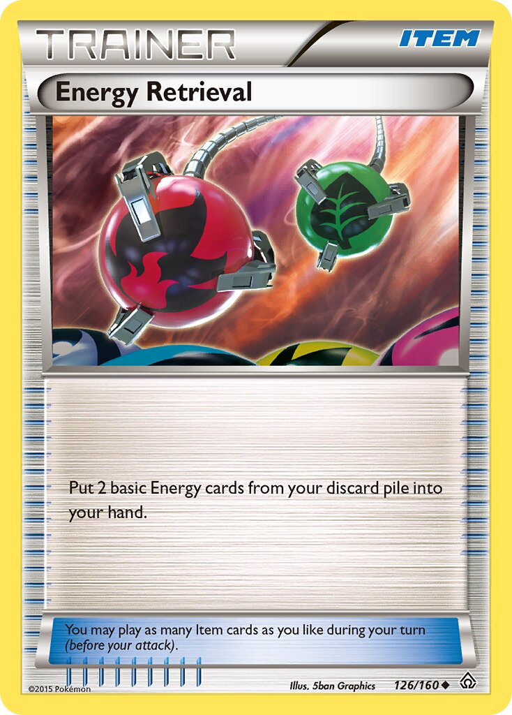 Energy Retrieval 126/164 — Primal Clash (English Pokémon TCG card)