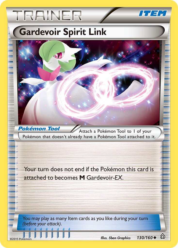 Gardevoir Spirit Link 130/164 — Primal Clash (English Pokémon TCG card)