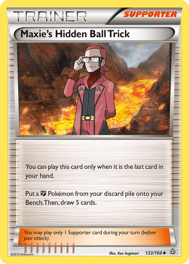 Maxie's Hidden Ball Trick 133/164 — Primal Clash (English Pokémon TCG card)