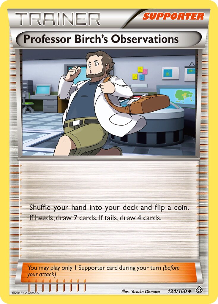Professor Birch's Observations 134/164 — Primal Clash (English Pokémon TCG card)