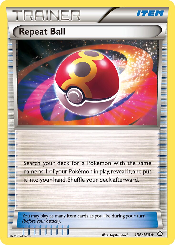Repeat Ball 136/164 — Primal Clash (English Pokémon TCG card)