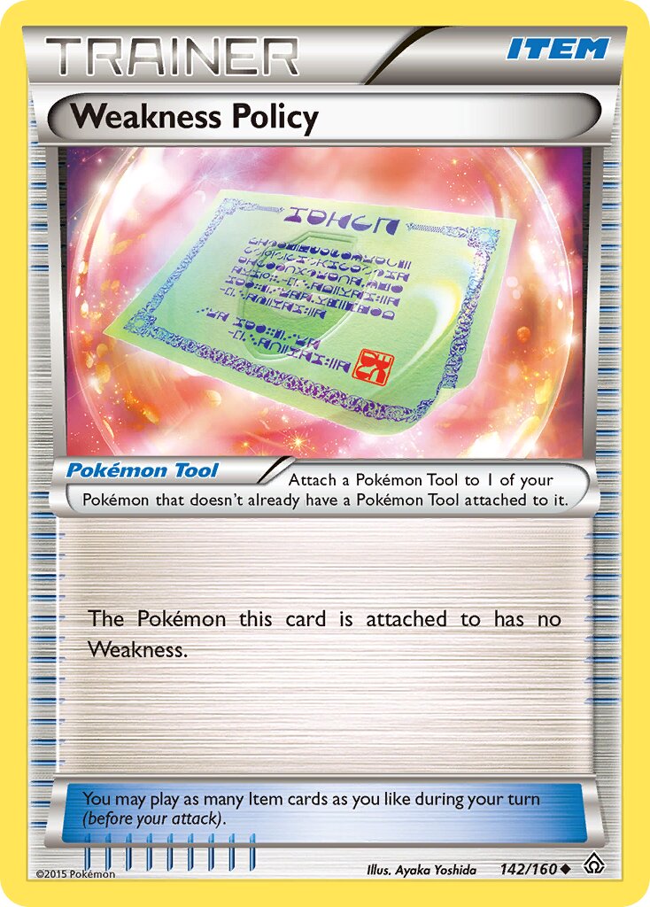 Weakness Policy 142/164 — Primal Clash (English Pokémon TCG card)
