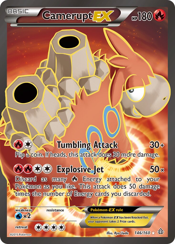 Camerupt-EX 146/164 — Primal Clash (English Pokémon TCG card)