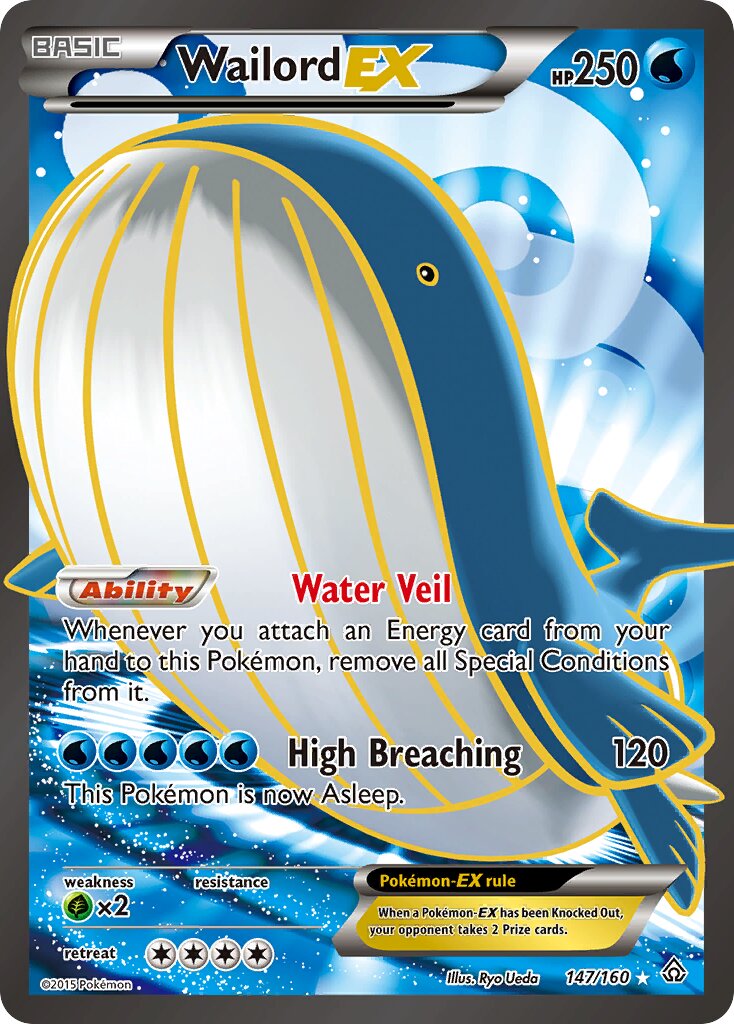 Wailord-EX 147/164 — Primal Clash (English Pokémon TCG card)