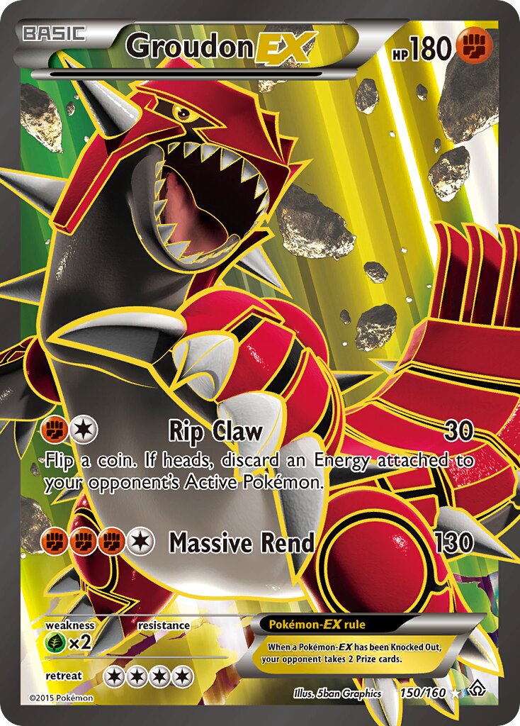 Groudon-EX 150/164 — Primal Clash (English Pokémon TCG card)