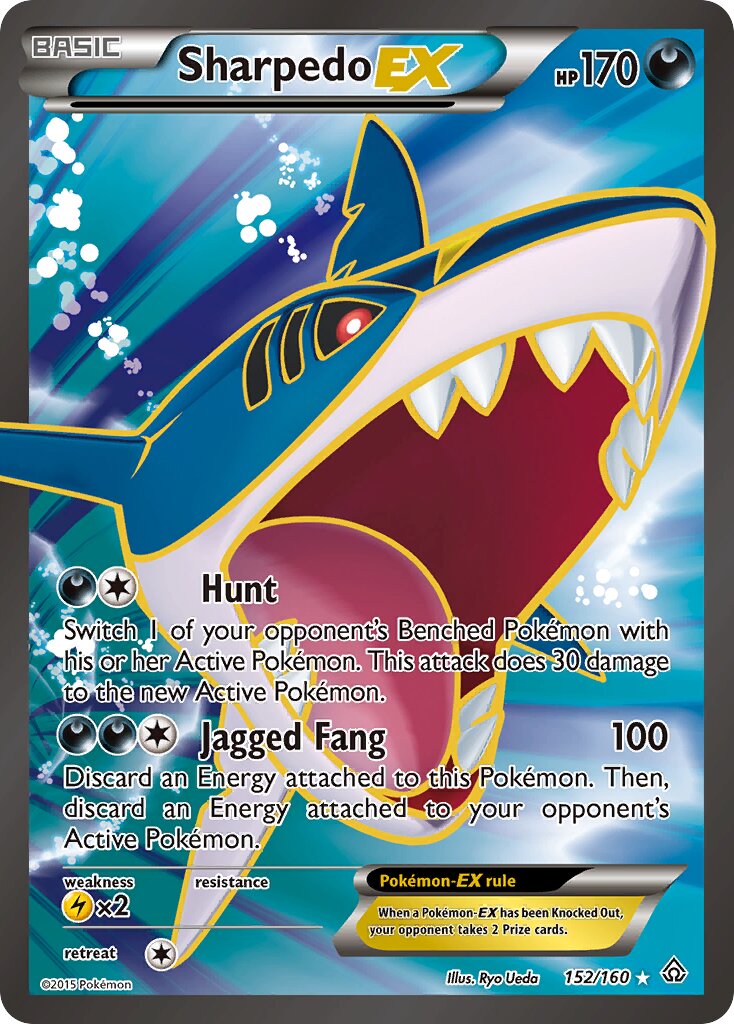 Sharpedo-EX 152/164 — Primal Clash (English Pokémon TCG card)