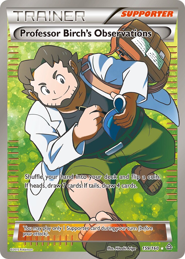 Professor Birch's Observations 159/164 — Primal Clash (English Pokémon TCG card)