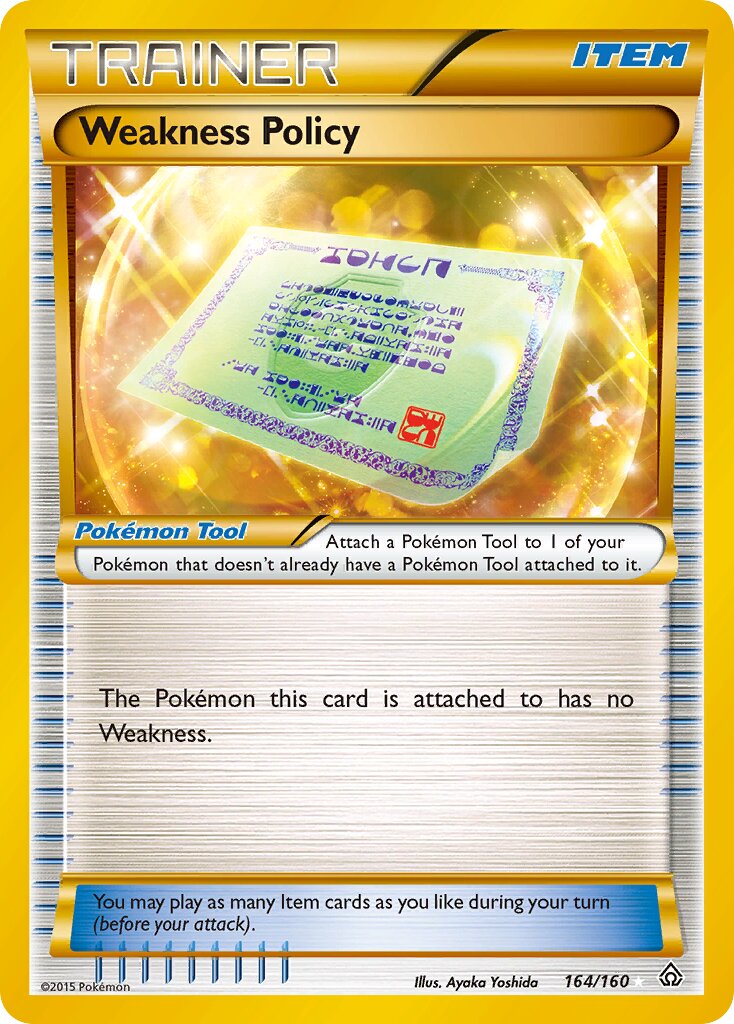 Weakness Policy 164/164 — Primal Clash (English Pokémon TCG card)
