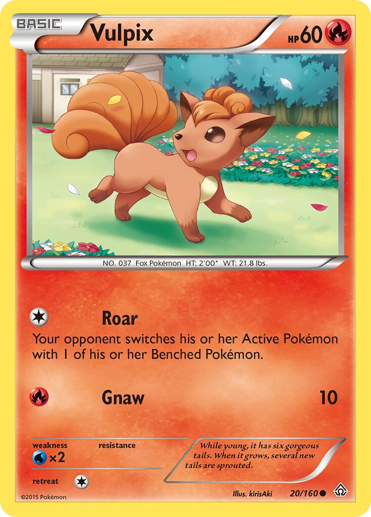 Vulpix 020/164 — Primal Clash (English Pokémon TCG card)