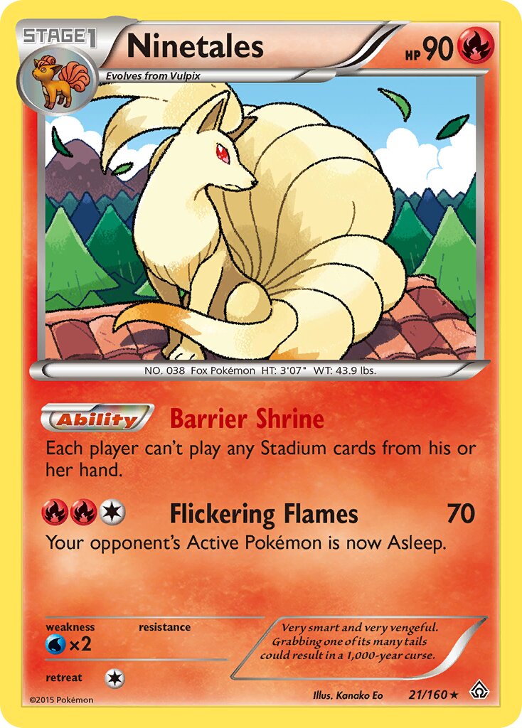 Ninetales 021/164 — Primal Clash (English Pokémon TCG card)