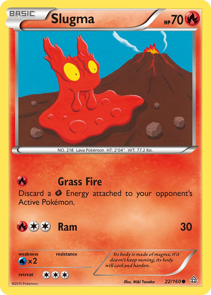 Slugma 022/164 — Primal Clash (English Pokémon TCG card)