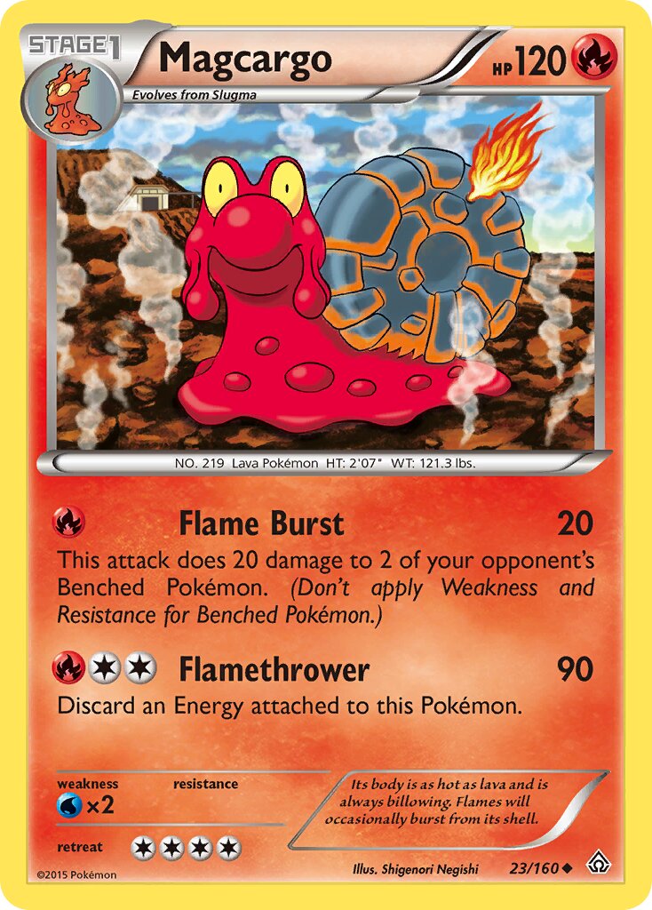 Magcargo 023/164 — Primal Clash (English Pokémon TCG card)
