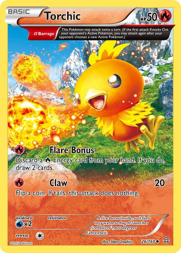 Torchic 026/164 — Primal Clash (English Pokémon TCG card)