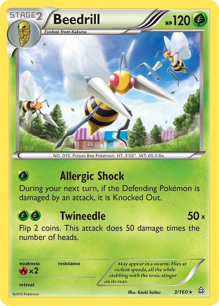 Beedrill 003/164 — Primal Clash (English Pokémon TCG card)