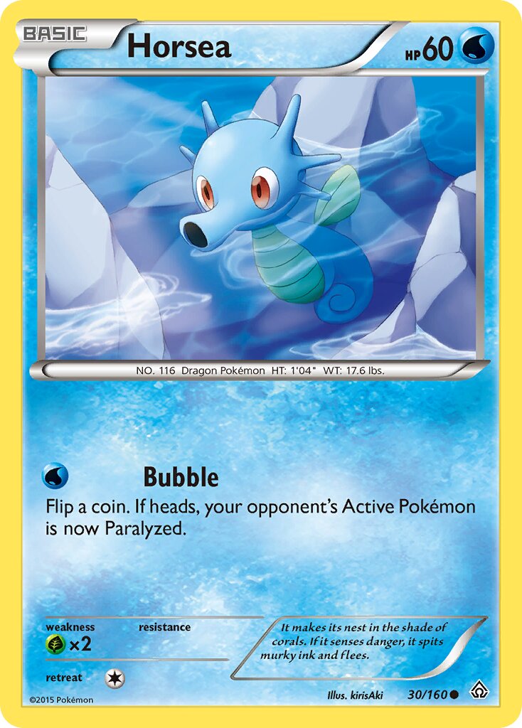 Horsea 030/164 — Primal Clash (English Pokémon TCG card)
