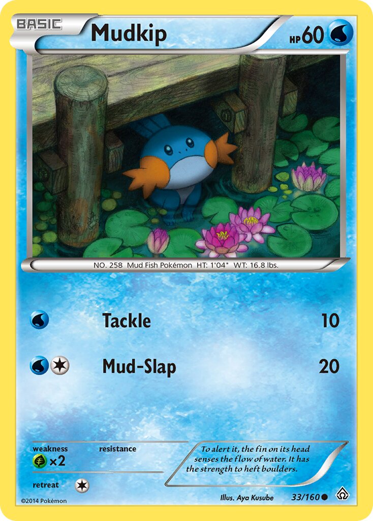 Mudkip 033/164 — Primal Clash (English Pokémon TCG card)