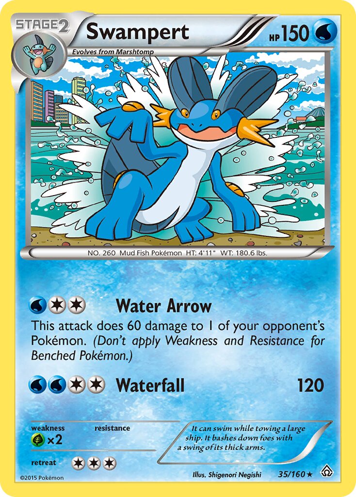 Swampert 035/164 — Primal Clash (English Pokémon TCG card)