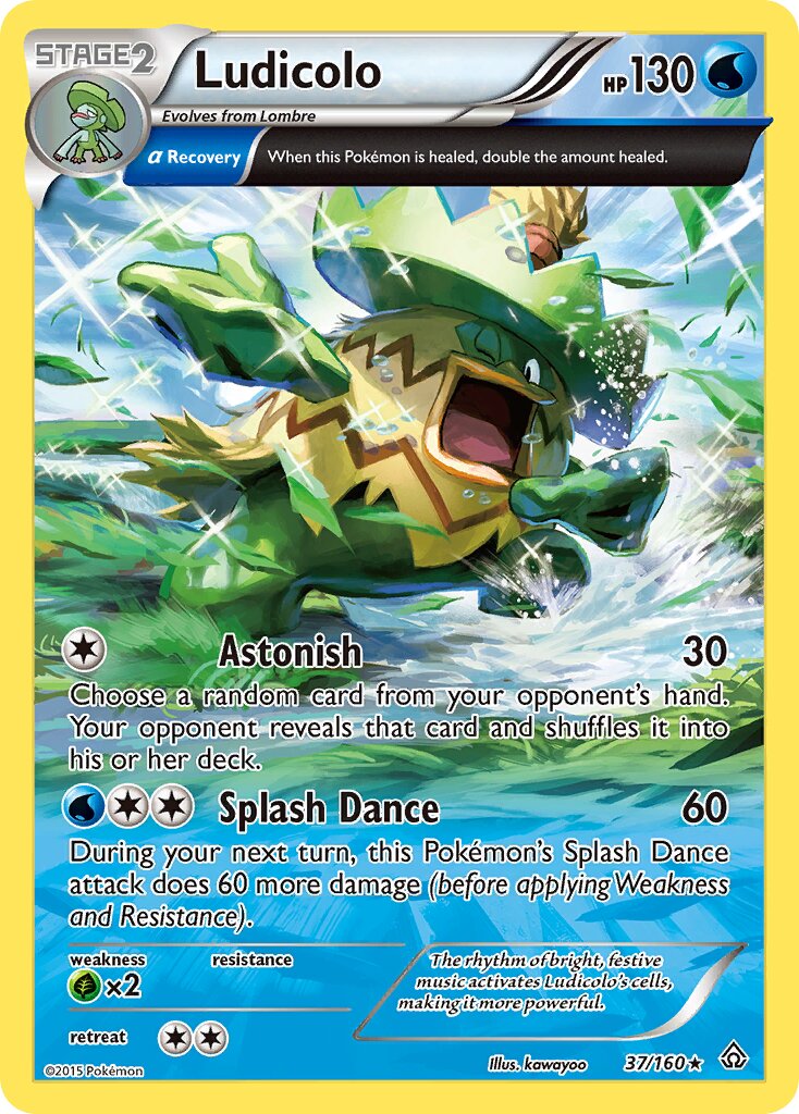 Ludicolo 037/164 — Primal Clash (English Pokémon TCG card)