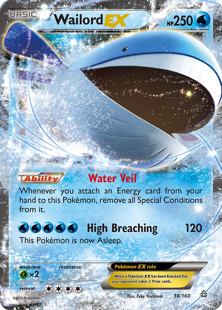 Wailord-EX 038/164 — Primal Clash (English Pokémon TCG card)