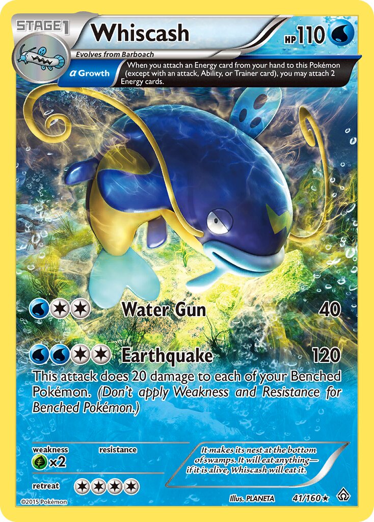 Whiscash 041/164 — Primal Clash (English Pokémon TCG card)
