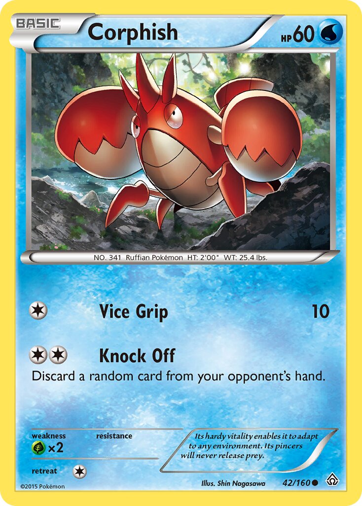 Corphish 042/164 — Primal Clash (English Pokémon TCG card)