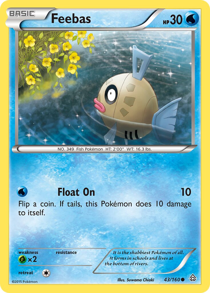 Feebas 043/164 — Primal Clash (English Pokémon TCG card)