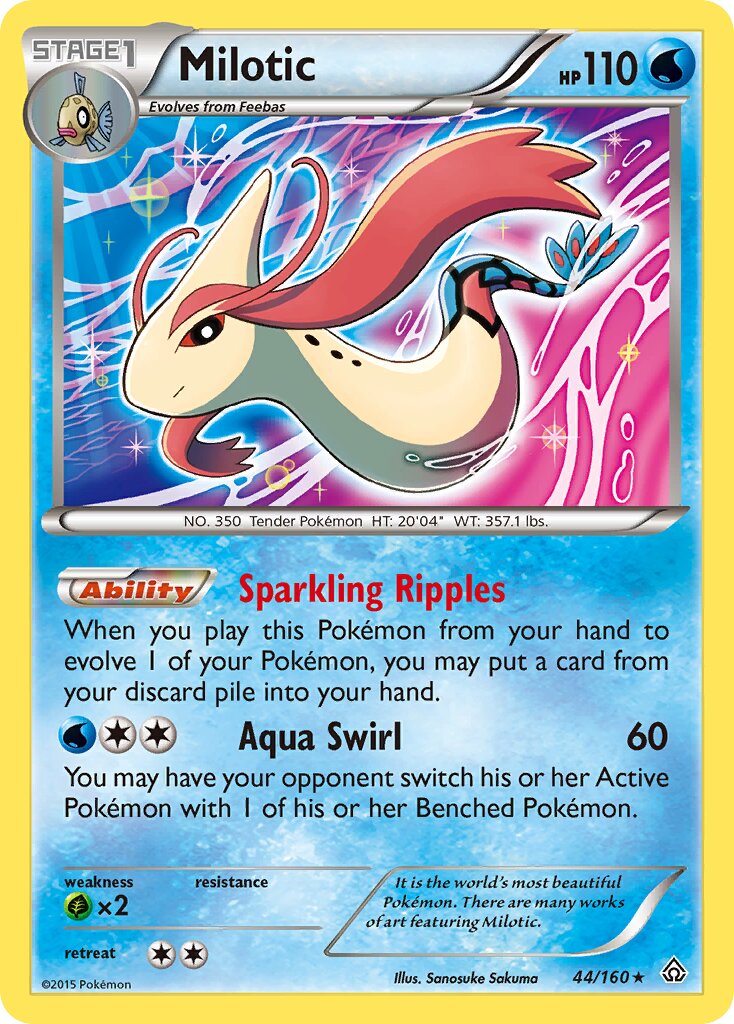 Milotic 044/164 — Primal Clash (English Pokémon TCG card)