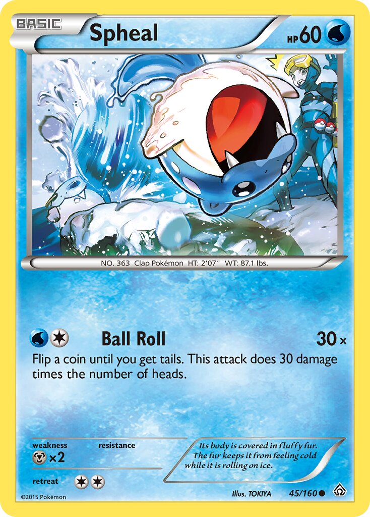 Spheal 045/164 — Primal Clash (English Pokémon TCG card)