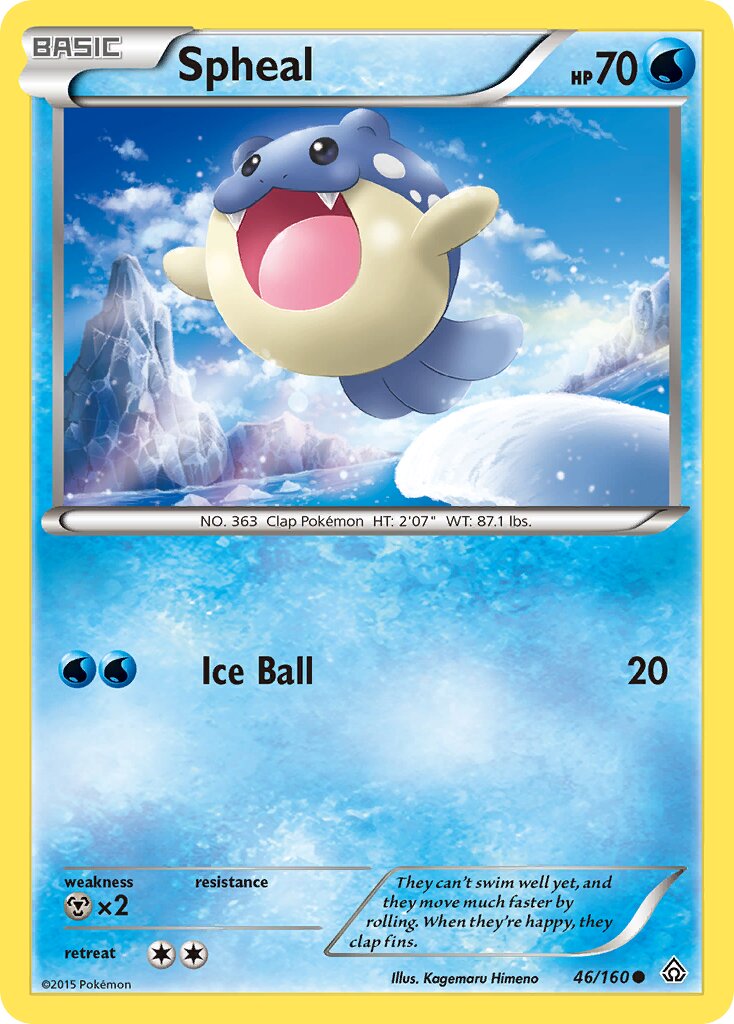 Spheal 046/164 — Primal Clash (English Pokémon TCG card)