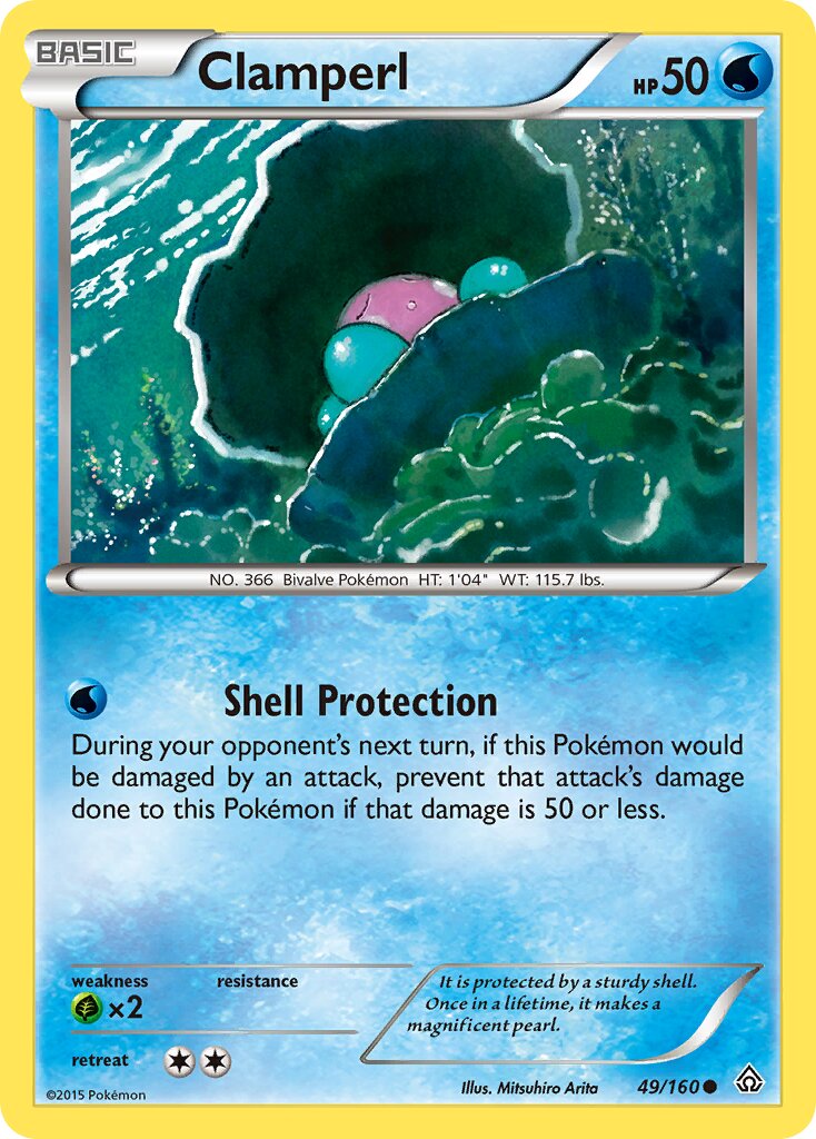 Clamperl 049/164 — Primal Clash (English Pokémon TCG card)