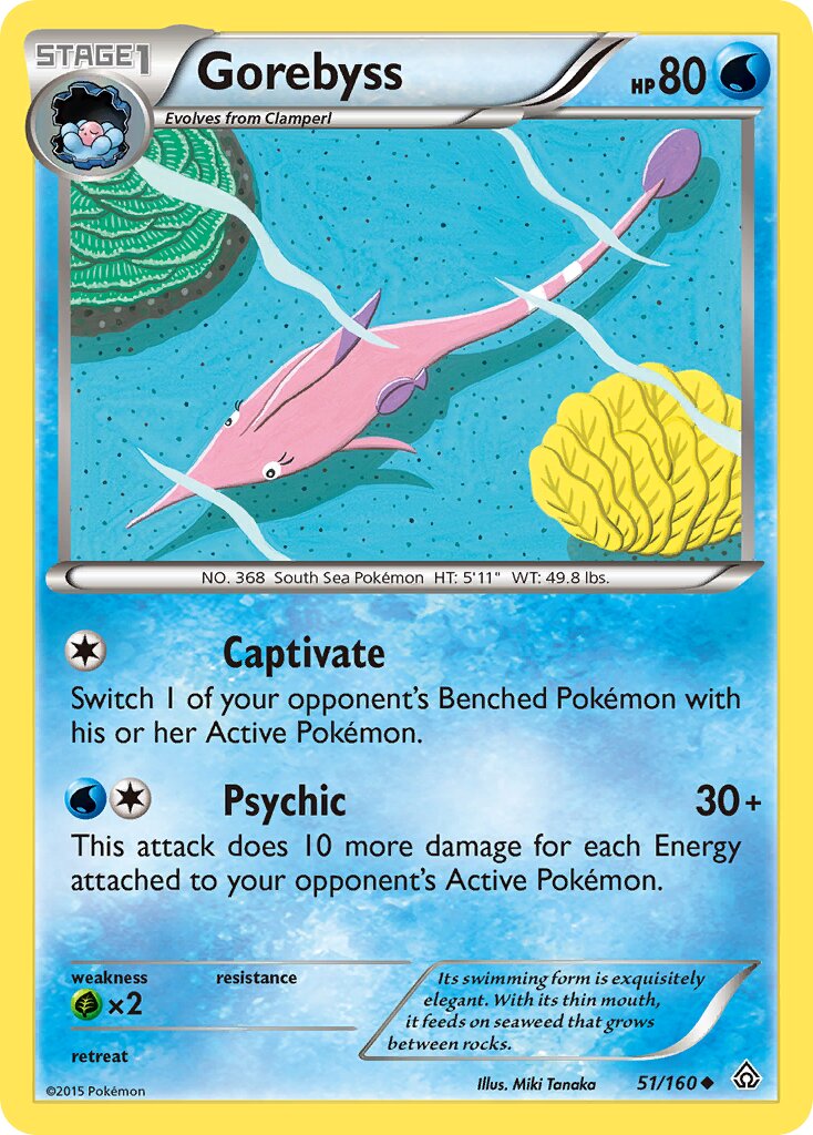Gorebyss 051/164 — Primal Clash (English Pokémon TCG card)