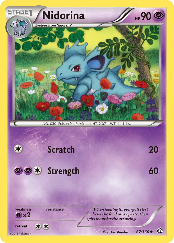 Nidorina 067/164 — Primal Clash (English Pokémon TCG card)