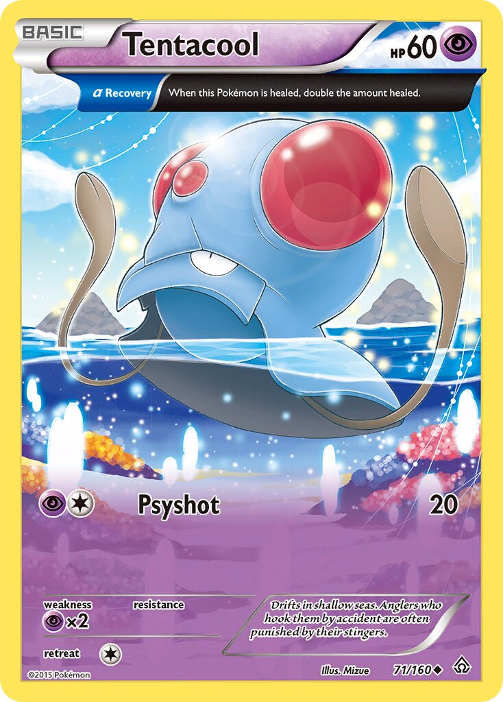Tentacool 071/164 — Primal Clash (English Pokémon TCG card)